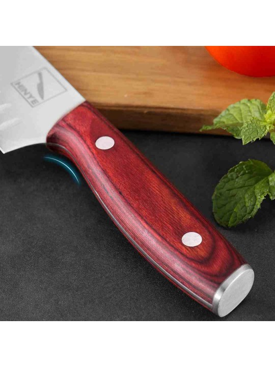 HINYE-8" CHEF'S KNIFE VG10 STEEL RED MAHOGANY HANDLE