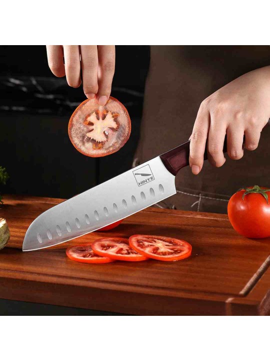 HINYE-8" CHEF'S KNIFE VG10 STEEL RED MAHOGANY HANDLE