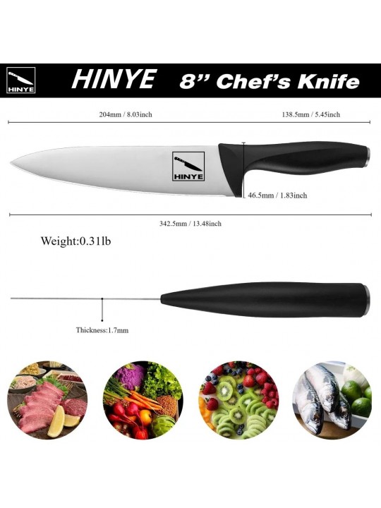 Hinye-Acciaio 8" Chef