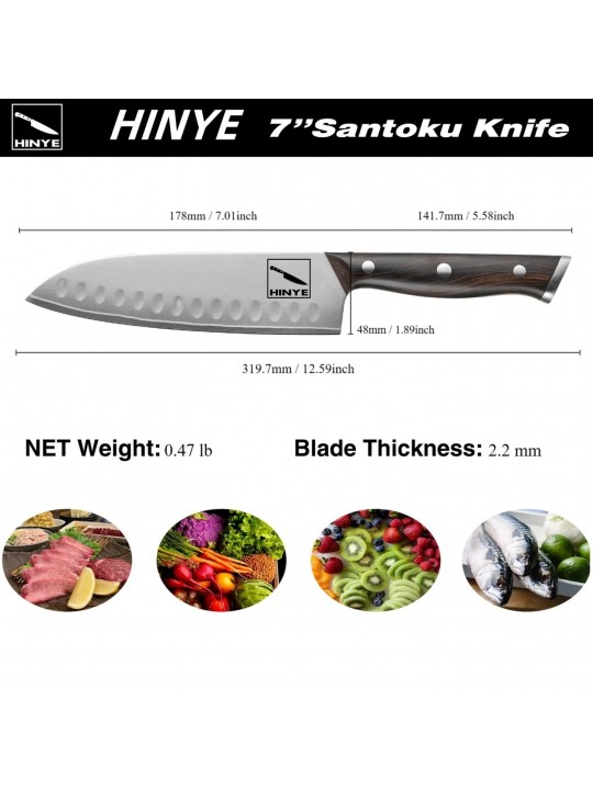 Hinye-Rondure 7" Santoku