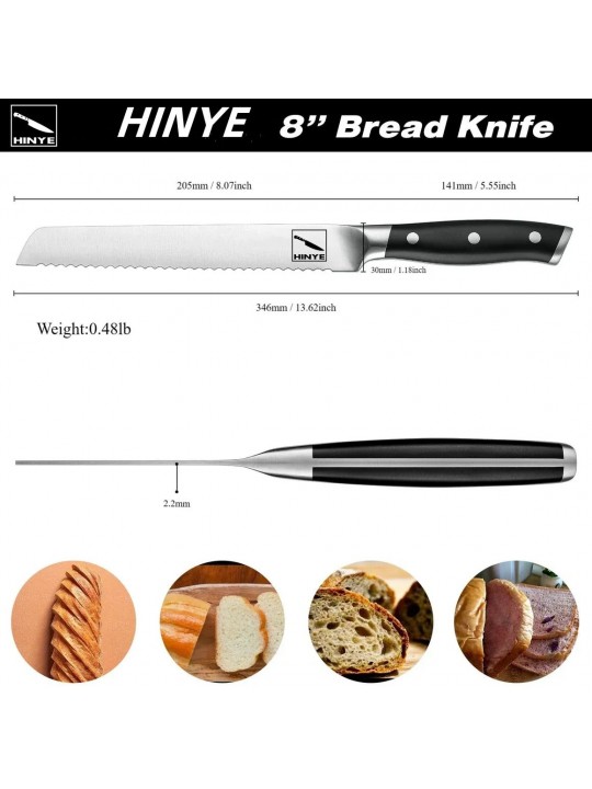 Hinye-Stahl 8" Bread