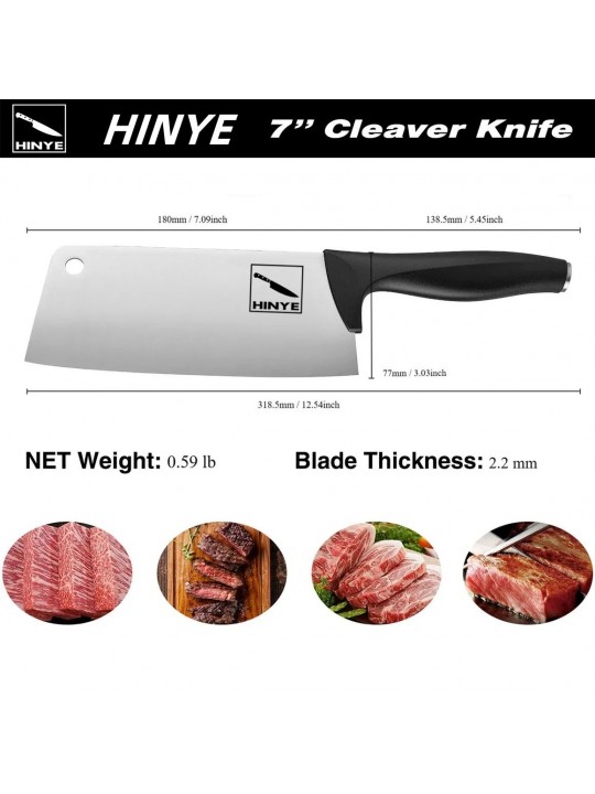 Hinye-Acciaio 7" Cleaver