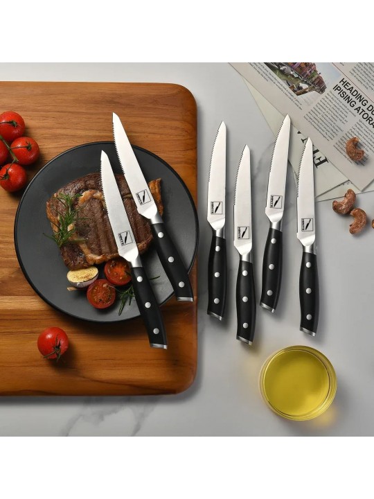 Hinye-Stahl 6 Piece Steak Knives Set