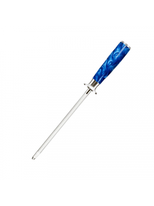 HINYE-PROFESSIONAL SHARPENING STEEL - HIGH CARBON ROD & BLUE RESIN