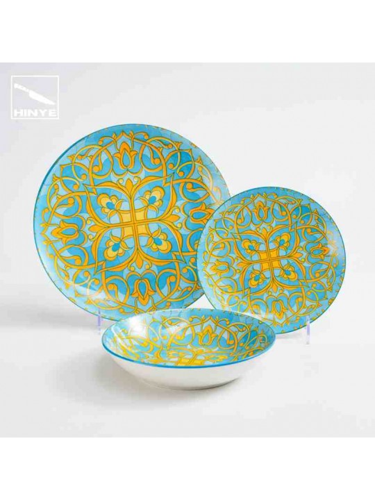 Hinye-Bohemian Moonlight Plate Ceramic Dinnerware