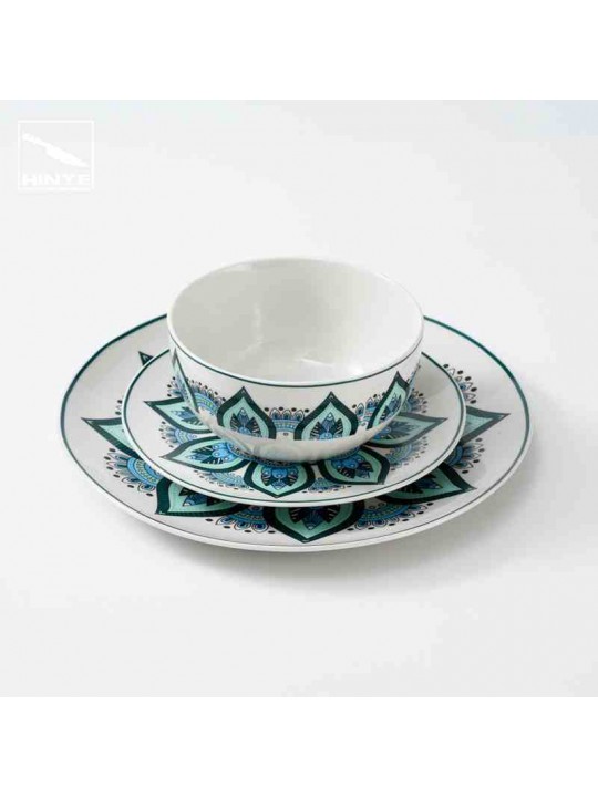 Hinye-Bohemian style small film flower paper tableware