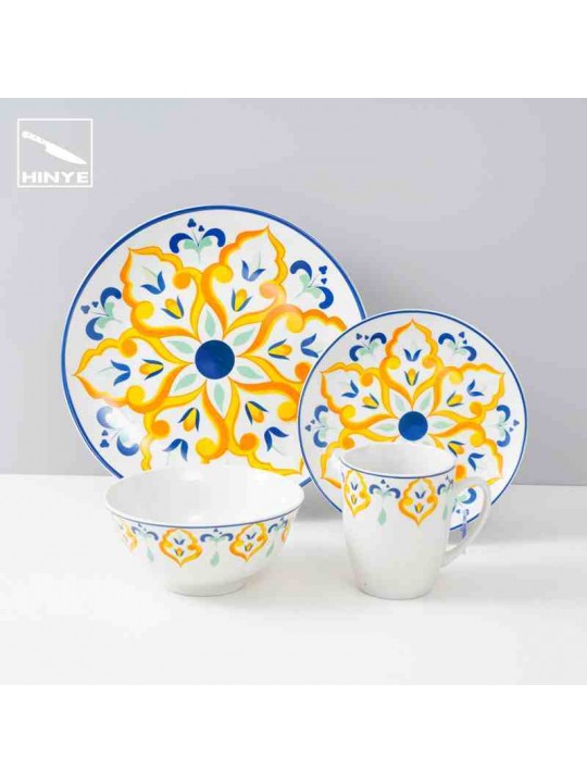 Hinye-bohemian ceramic printed tableware