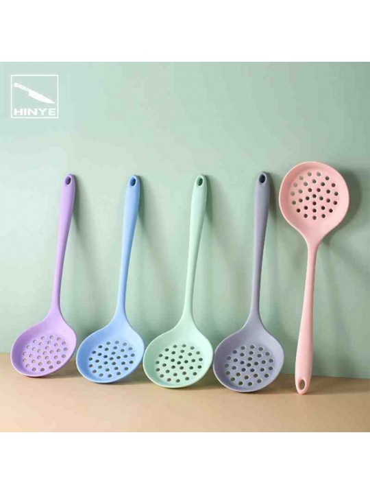 Hinye-Household One-piece Silicone Slotted Spoon/Ladle