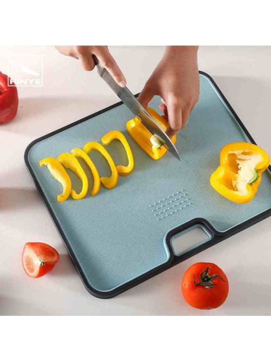 Hinye-Wheat Straw Plastic Cutting Board for Cutting Meat, Vegetables, 