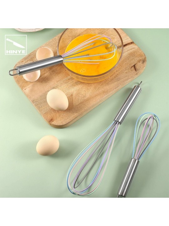 Hinye-Manual Stainless Steel Egg Beater Cream Whisker