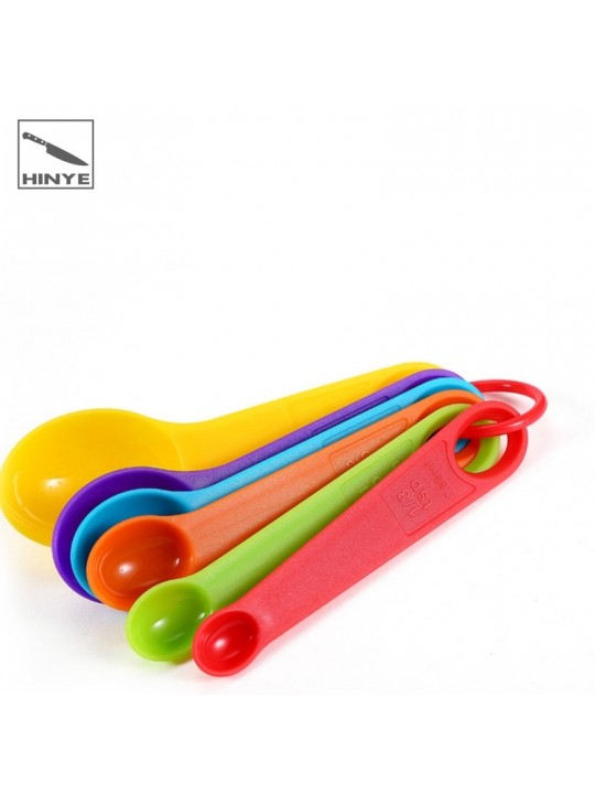 Hinye-Colorful Plastic Measuring Spoons Flour Measuring Cup Seasoning 