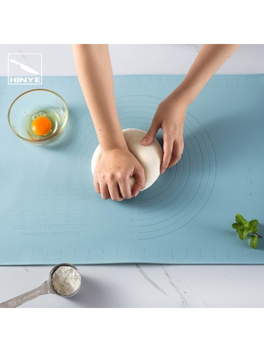 Hinye-Baking tool silicone kneading mat with scale, thickened.