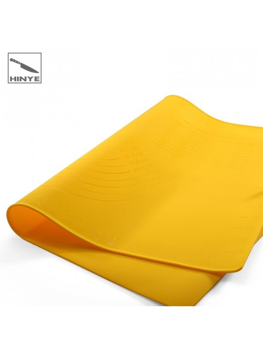 Hinye-Baking tool silicone kneading mat with scale, thickened.