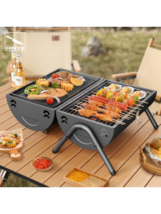 Hinye-Outdoor Household BBQ Skewer Grill Smokeless Charcoal Grill