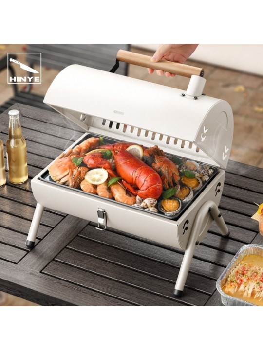 Hinye-Outdoor Household BBQ Skewer Grill Smokeless Charcoal Grill